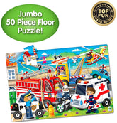 The Learning Journey Jumbo Floor Puzzle Emergency Rescue 50pcs 321959 - Colorland Toys